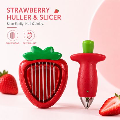 🍓Adorable Strawberry Slicer Tool
