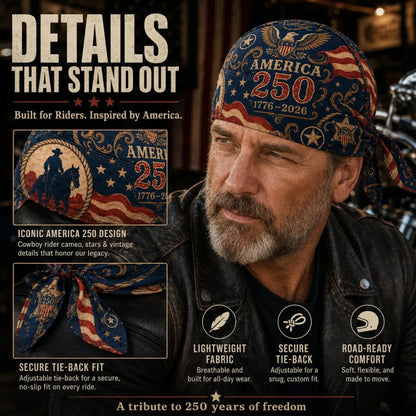 ⚡️Independence Day 49% OFF- 🏍️ America 250 Cycling Pirate Hat / Biker Headwrap