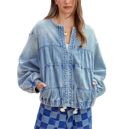 Women’s Vintage Floral Denim Jacket
