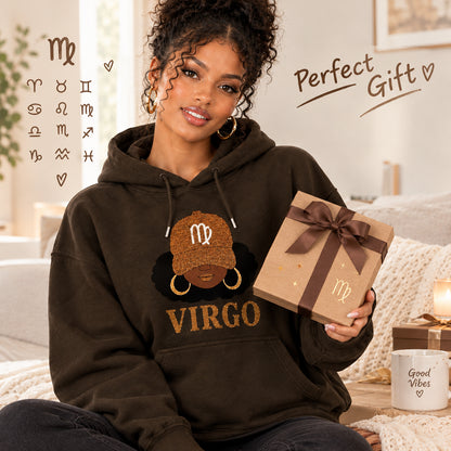 Full 12 Zodiac Afro Graphic Unisex Hoodie