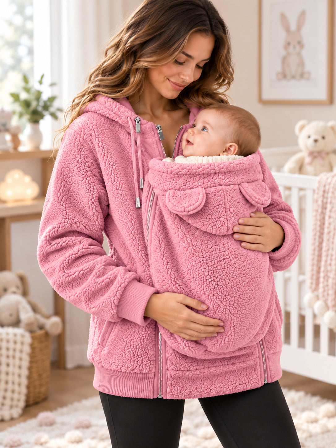 Cozy Babywearing Fleece Hoodie