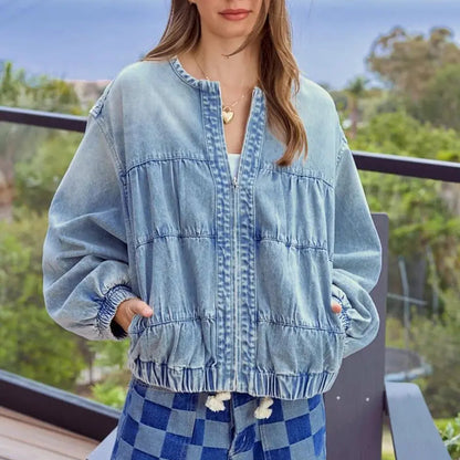 Women’s Vintage Floral Denim Jacket