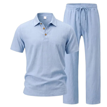 Men’s Linen-Blend Vacation Set