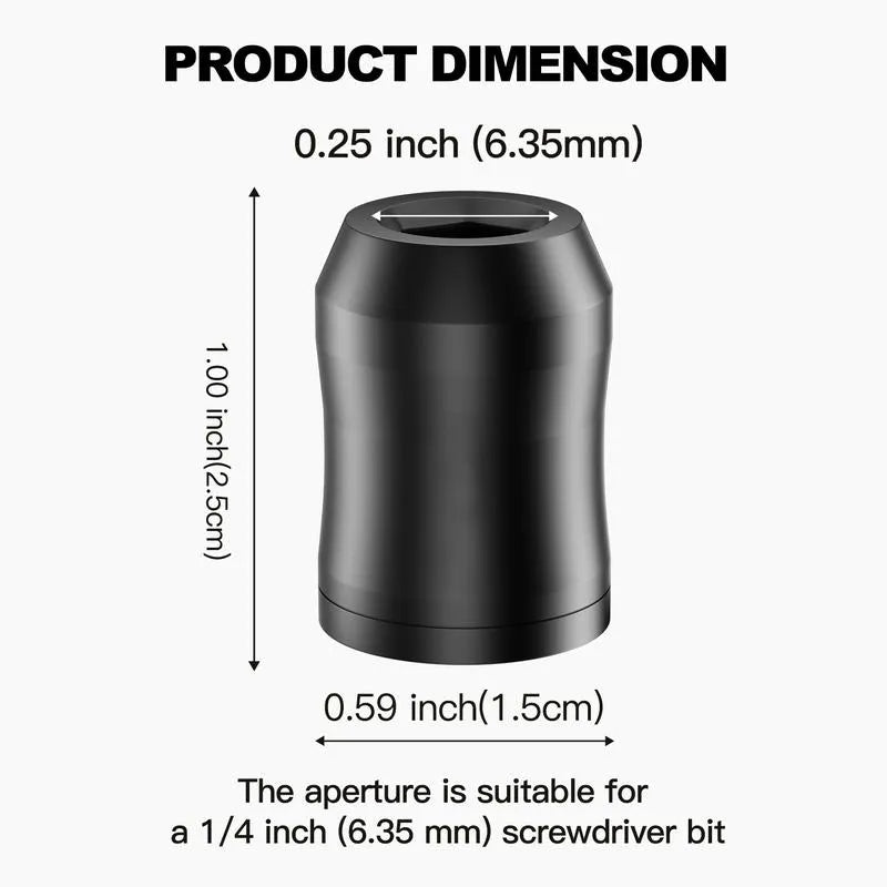 🔥The Quantum Grip Strong Magnetic Screw Ring, 1/4 Inch/6.35mm Universal Magnetic Screw Ring Head
