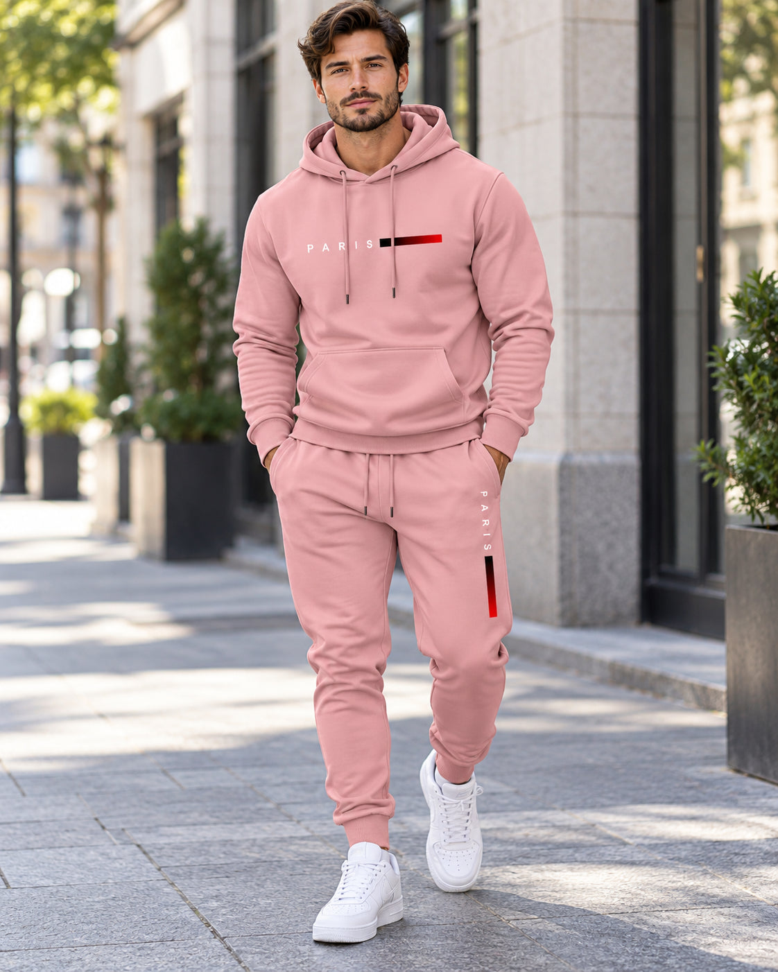 Men's Casual Hoodie and Jogger Pants Set