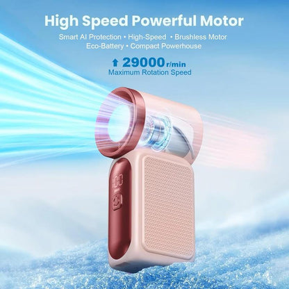 🔥Limited time sale🌬️Mini Handheld Fan with LED Display