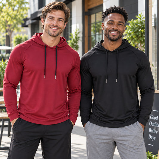 Men’s 2-Pack Breathable Lightweight Casual Hoodies