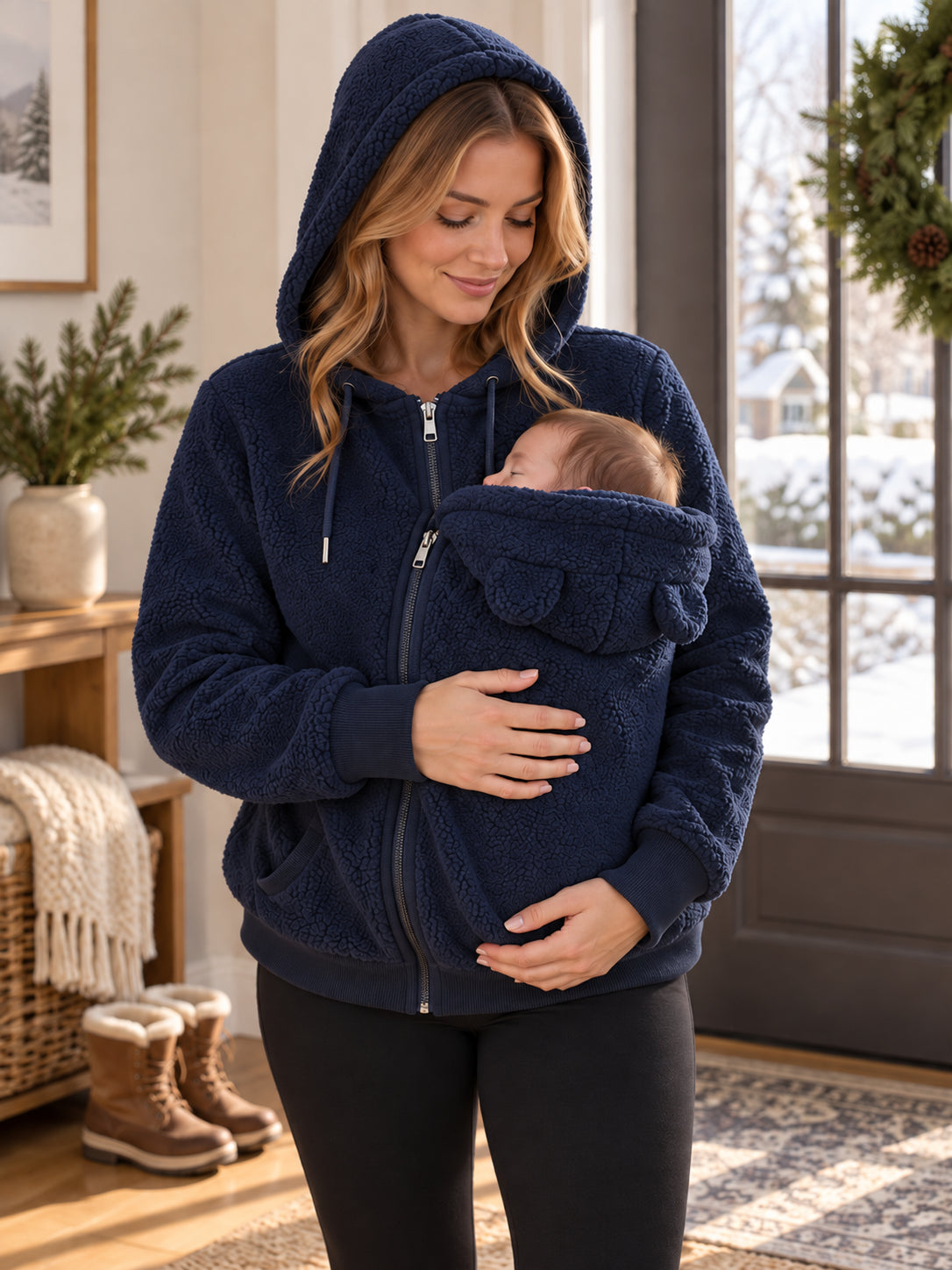 Cozy Babywearing Fleece Hoodie