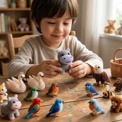 🔥Last Day 49% OFF -🧵✨Tiny 3D Beaded Animal DIY Kit
