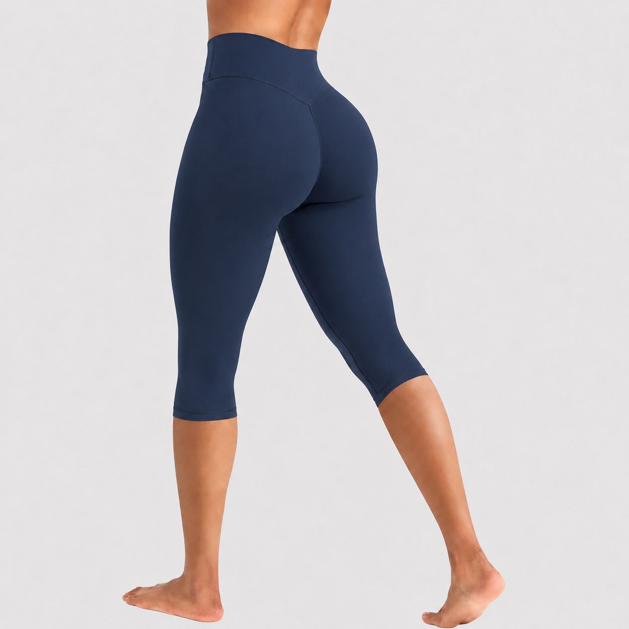 Women’s No-Front-Seam High-Waisted Scrunch Yoga Pants