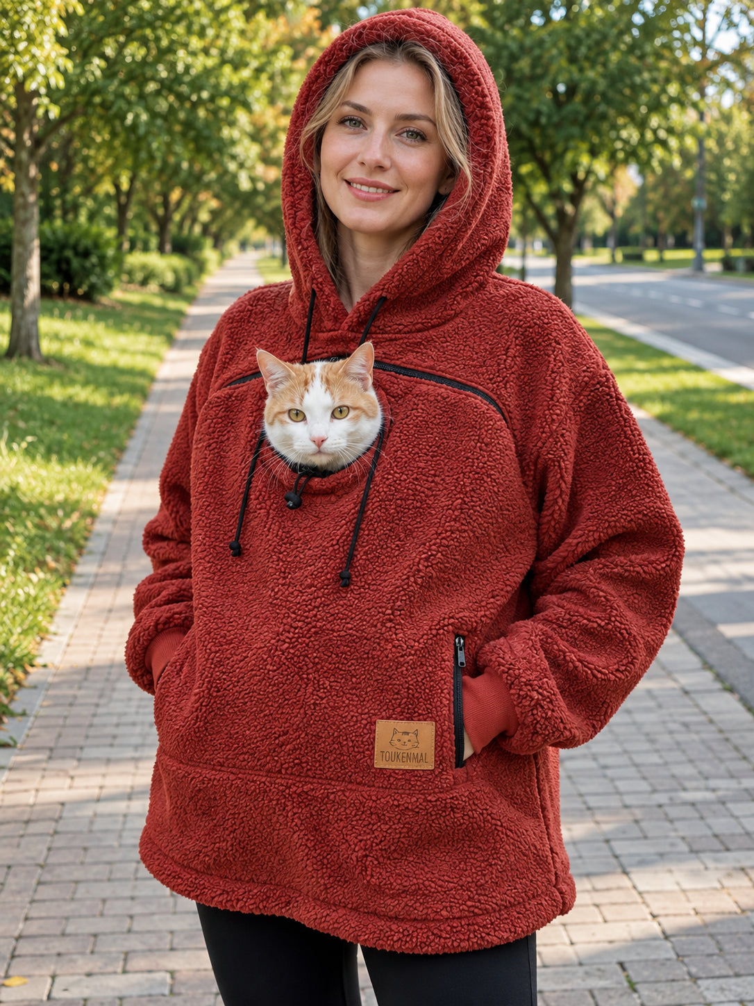 Cozy Pet Carrier Sherpa Hoodie