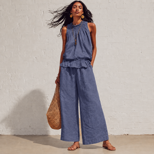 ☀️Women’s Breezy Linen-Blend Set