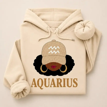 Full 12 Zodiac Afro Graphic Unisex Hoodie