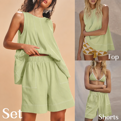 ☀️ Breezy Cotton-Linen Two-Piece Set
