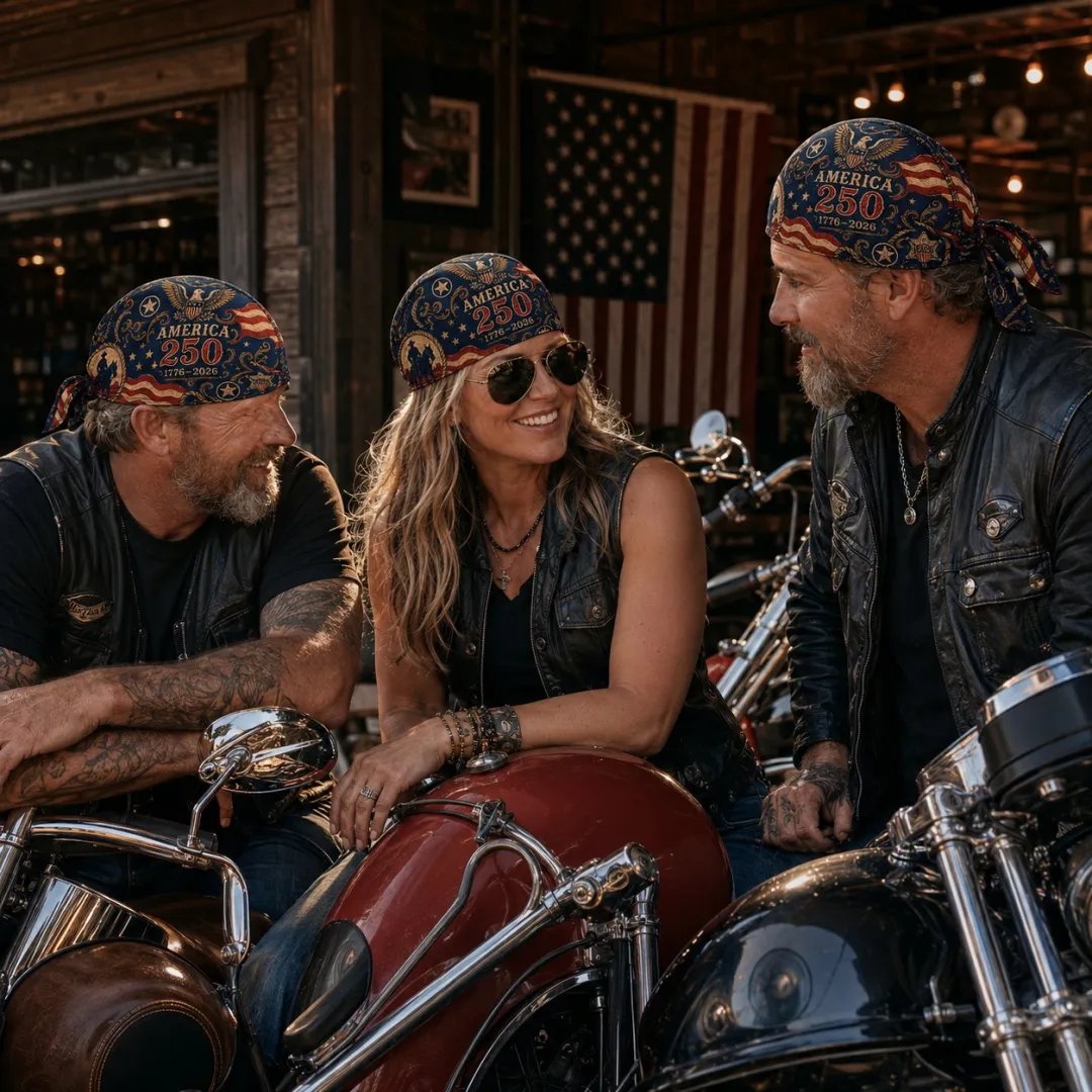 ⚡️Independence Day 49% OFF- 🏍️ America 250 Cycling Pirate Hat / Biker Headwrap