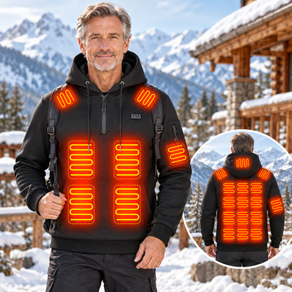 Men’s 4-Control 26-Zone USB Heated Pullover Hoodie