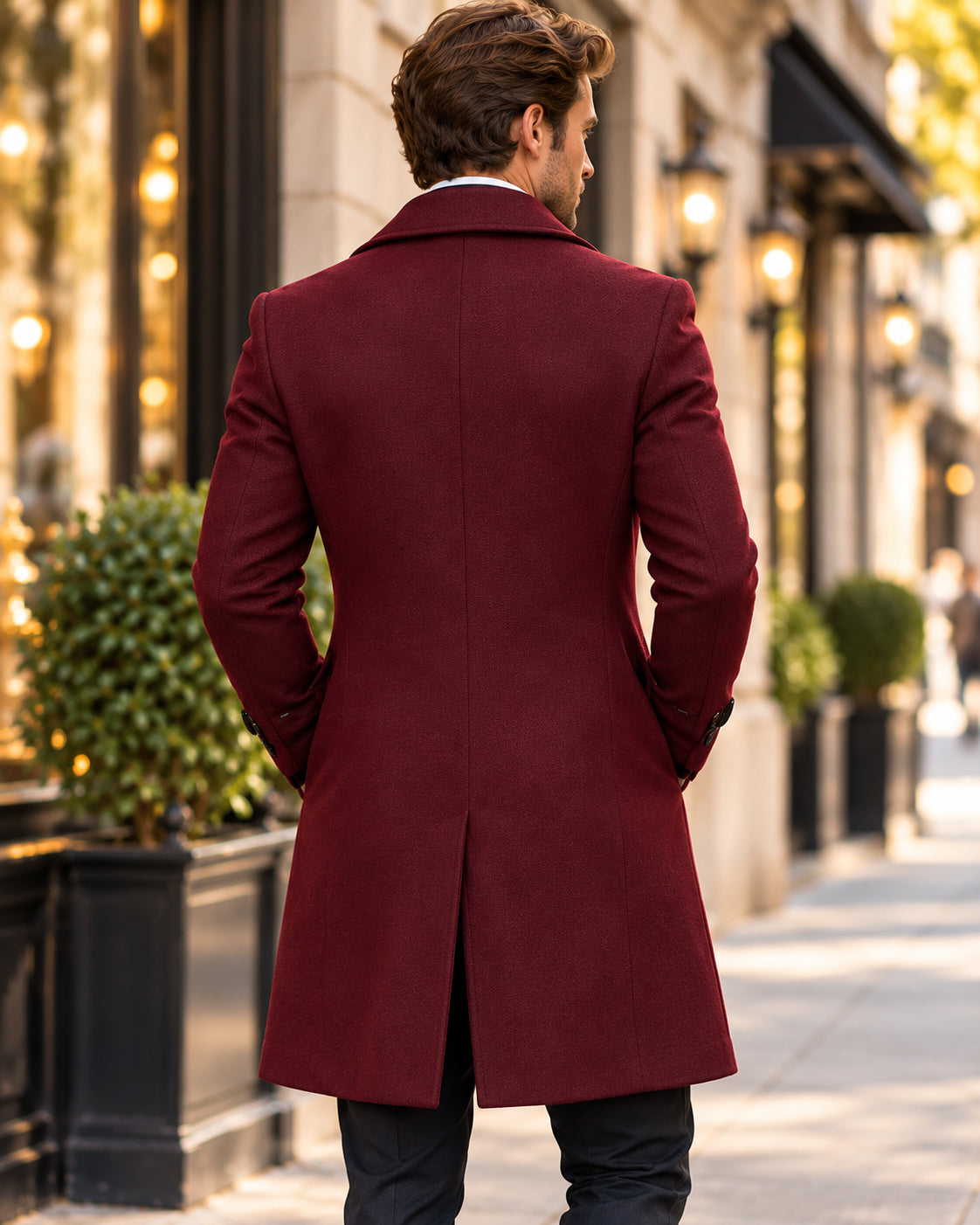 Men’s Classic Double-Breasted Trench Coat