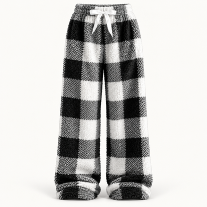 Women's Cozy Fleece Plaid Lounge Pants