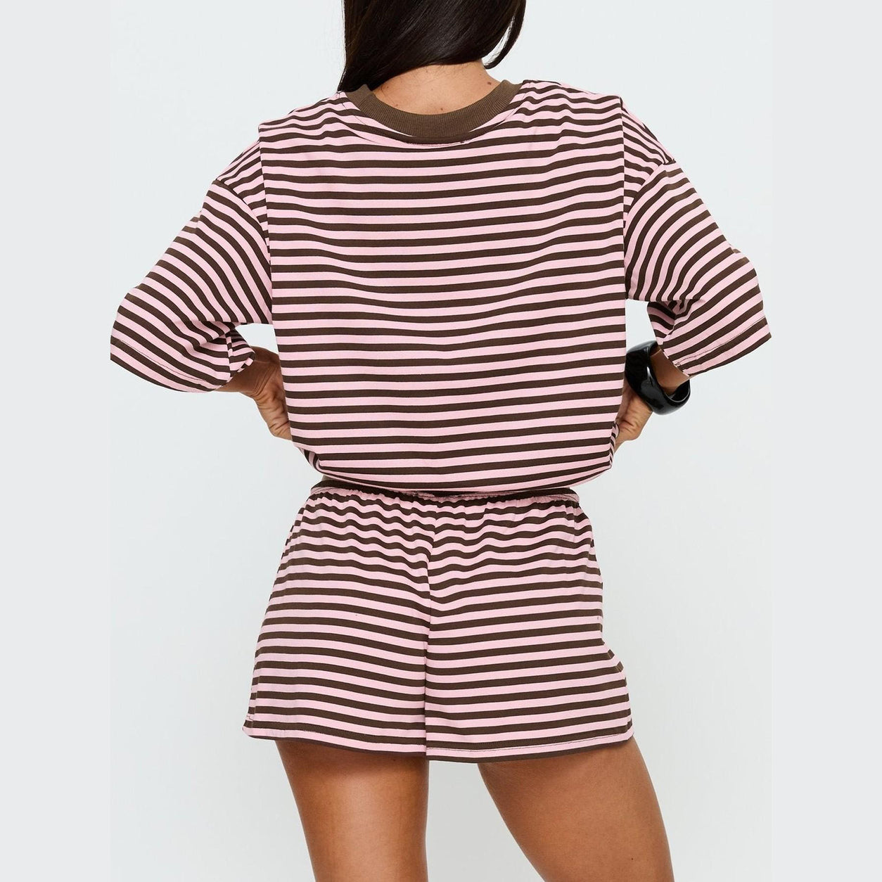 ☁️Women’s Striped Oversized Two-Piece Lounge Set