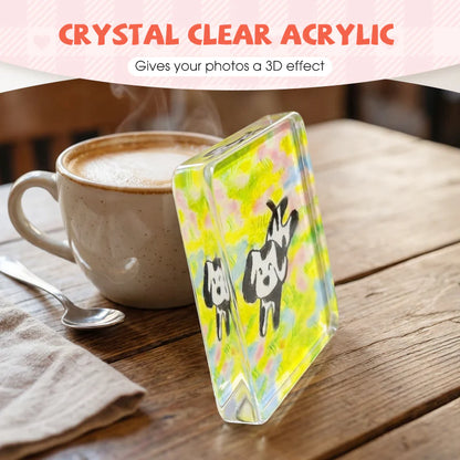 🖼️ 10-Pack DIY Clear Acrylic Fridge Magnets (2"x2")