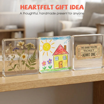 🖼️ 10-Pack DIY Clear Acrylic Fridge Magnets (2"x2")
