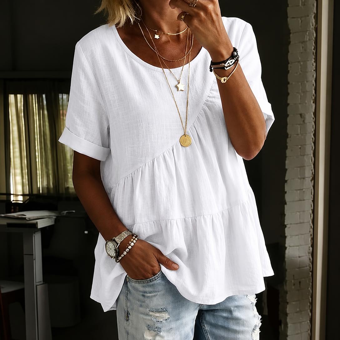 Women’s Flowy Babydoll Tunic Top