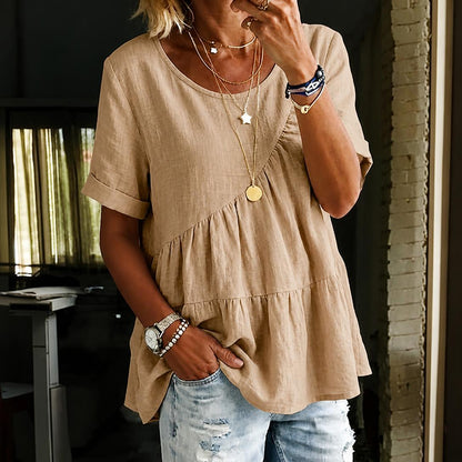 Women’s Flowy Babydoll Tunic Top