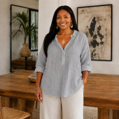Women's Casual  V-Neck Blouse