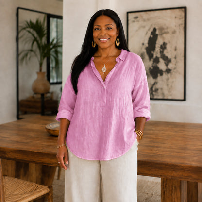 Women's Casual  V-Neck Blouse