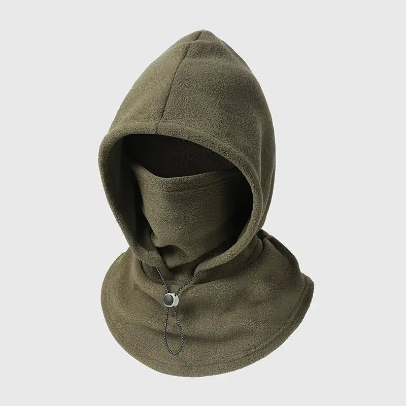 Unisex 3-in-1 Fleece Hood Face Cover & Neck Warmer
