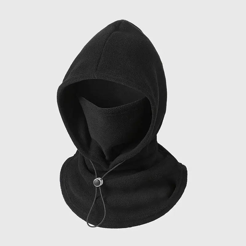 Unisex 3-in-1 Fleece Hood Face Cover & Neck Warmer