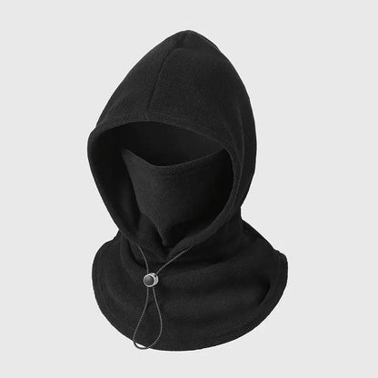 Unisex 3-in-1 Fleece Hood Face Cover & Neck Warmer